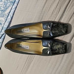 Gray and Green heels, vintage!